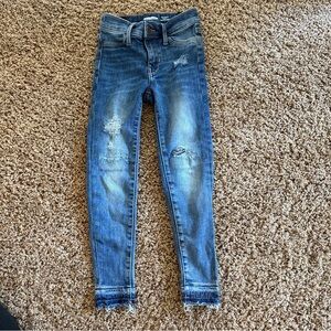 Old Navy Distressed Blue ballerina jeggings